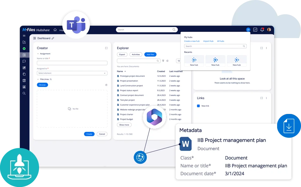 M-Files Hubshare Secure Data Rooms